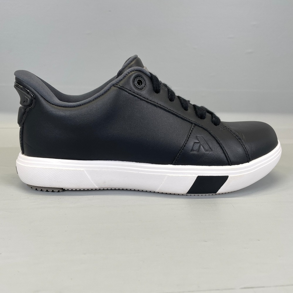 Anodyne No. 27 Diabetic Shoes Womens Size 6 Extra Wide Black Leather Sneakers